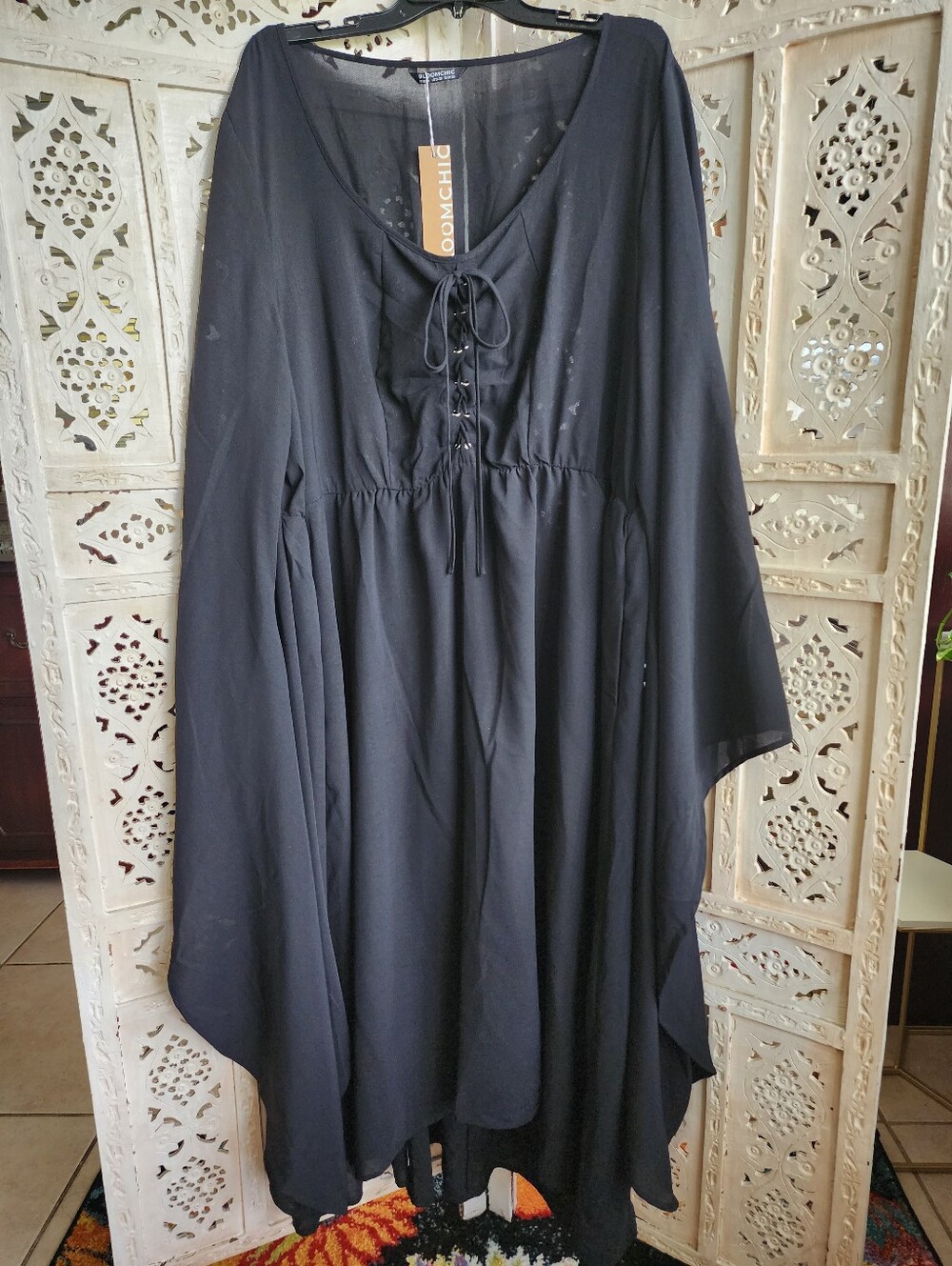 NWT Bloomchic Black Longsleeve Medieval Renaissance Longsleeve Dress- Size 22-24
